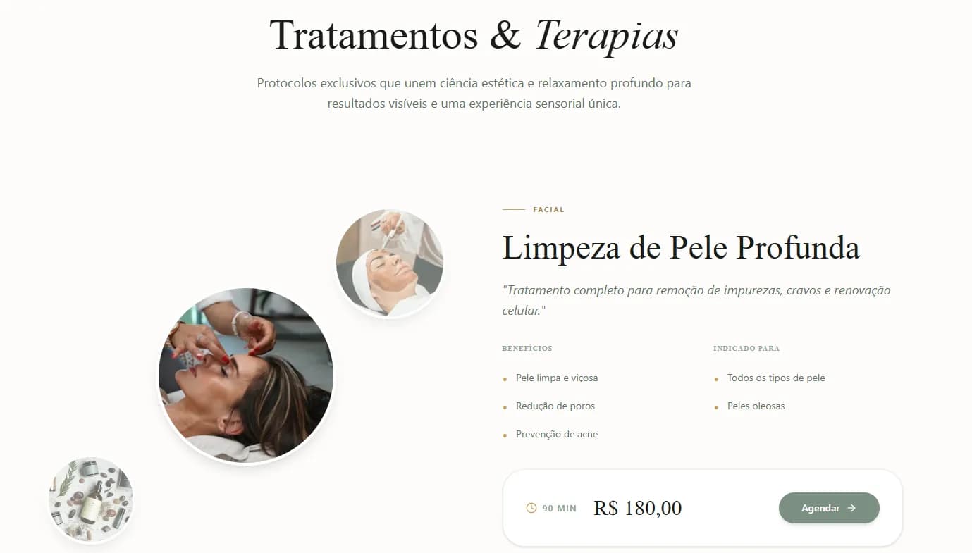 Preview do projeto Clínica Lumina Estética