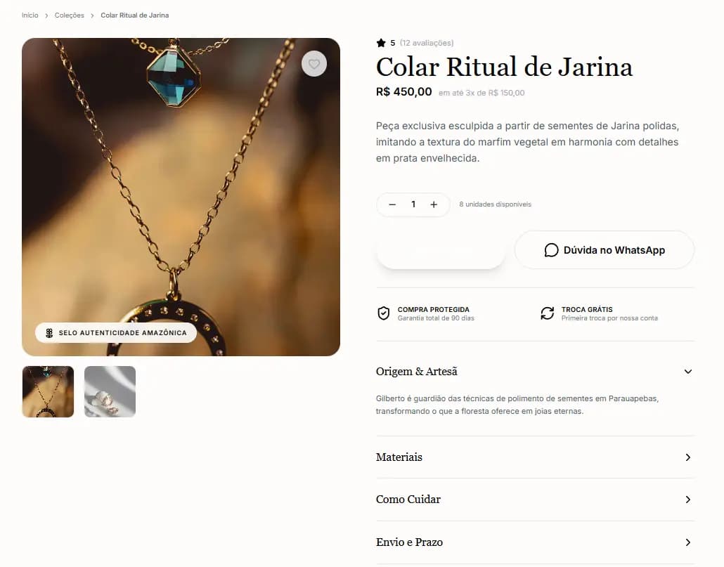 Arumã Biojoias - imagem 2 da galeria do projeto